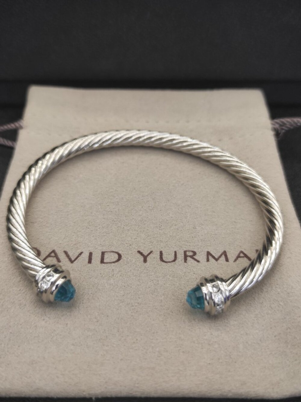 ♕David Yurman Sapphire Diamond Bracelet